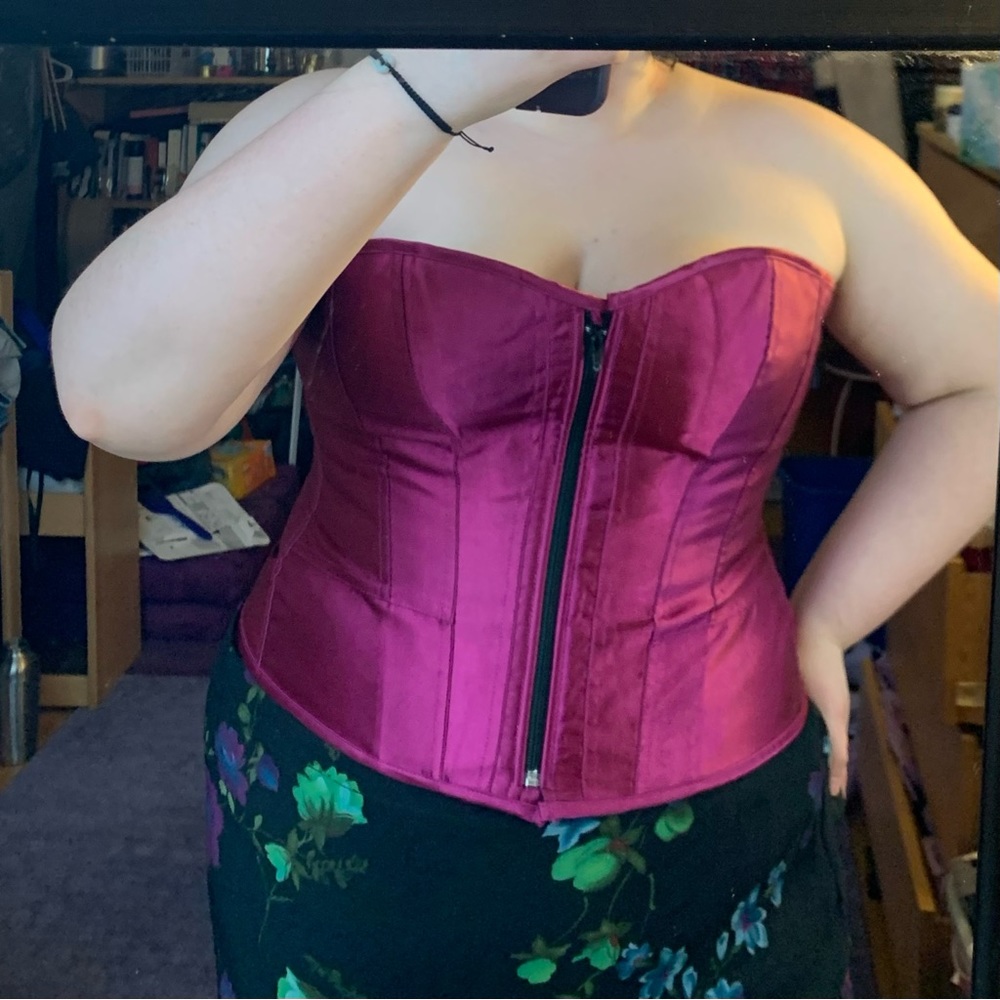 Shirley of Hollywood Sexy Purple Corset Size XXL